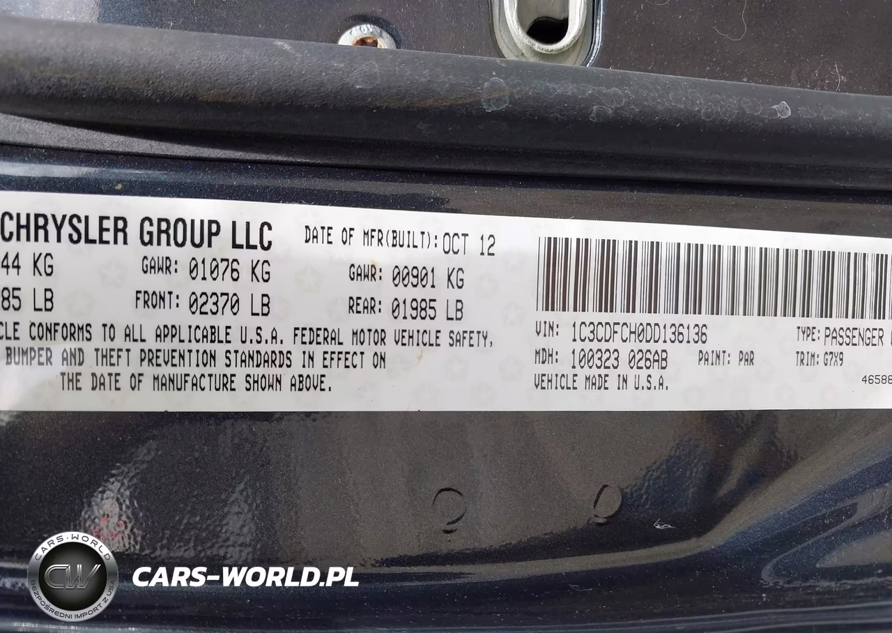 2013 Dodge Dart Limited VIN:1C3CDFCH0DD136136 - 9