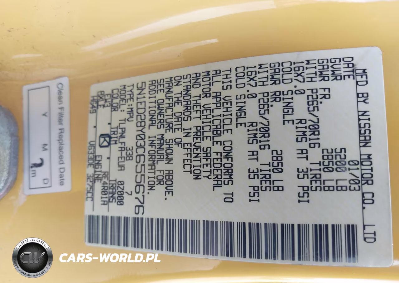 2003 Nissan Xterra Se VIN:5N1ED28Y03C655676 - 9