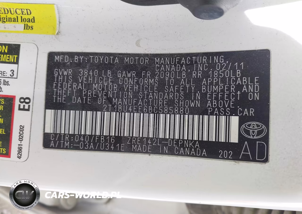 2011 Toyota Corolla Le VIN:2T1BU4EE6BC585880 - 9