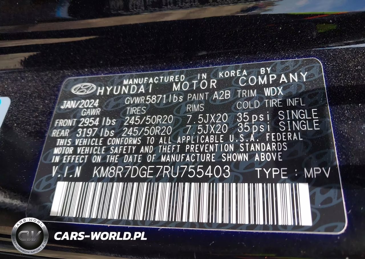 2024 Hyundai Palisade Calligraphy VIN:KM8R7DGE7RU755403 - 9