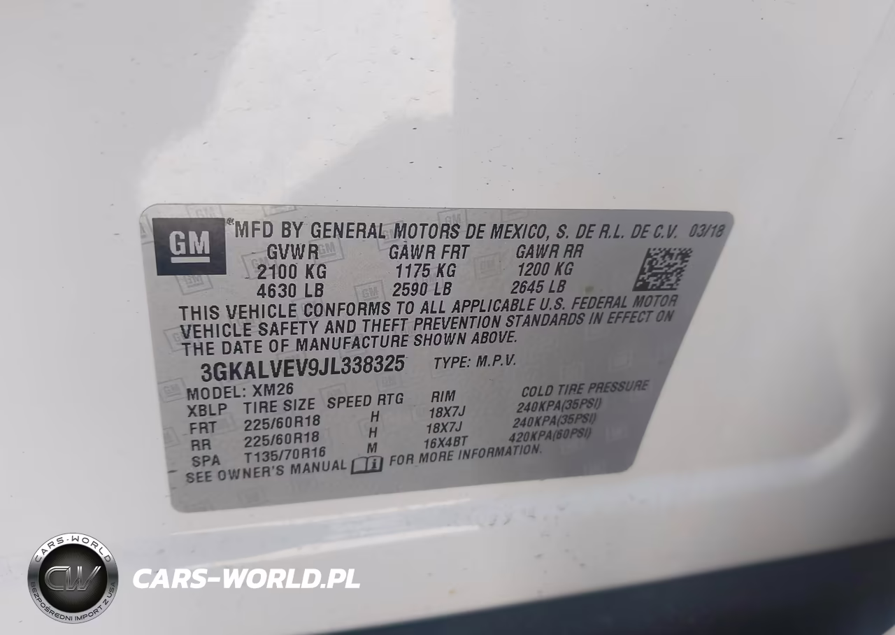 2018 GMC Terrain Slt VIN:3GKALVEV9JL338325 - 9