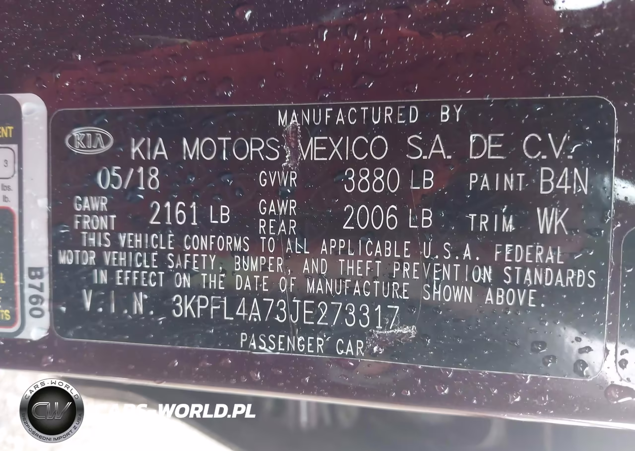2018 Kia Forte Lx VIN:3KPFL4A73JE273317 - 9