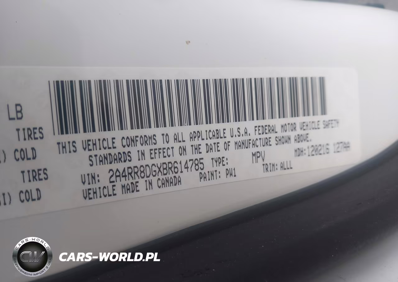 2011 Chrysler Town & Country Touring-L VIN:2A4RR8DGXBR614785 - 9