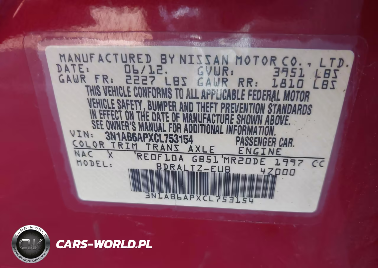 2012 Nissan Sentra 2.0 S VIN:3N1AB6APXCL753154 - 9