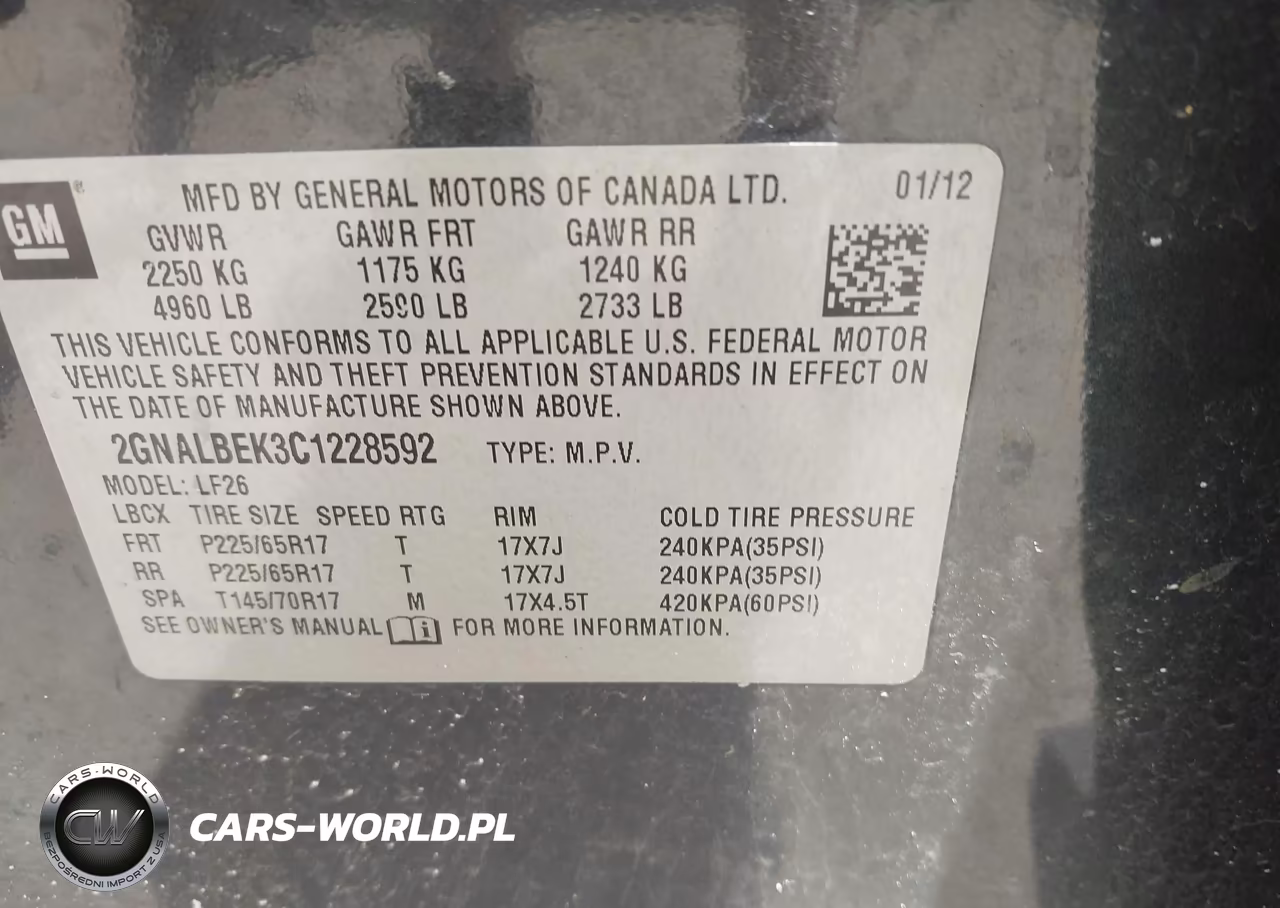 2012 Chevrolet Equinox Ls VIN:2GNALBEK3C1228592 - 9