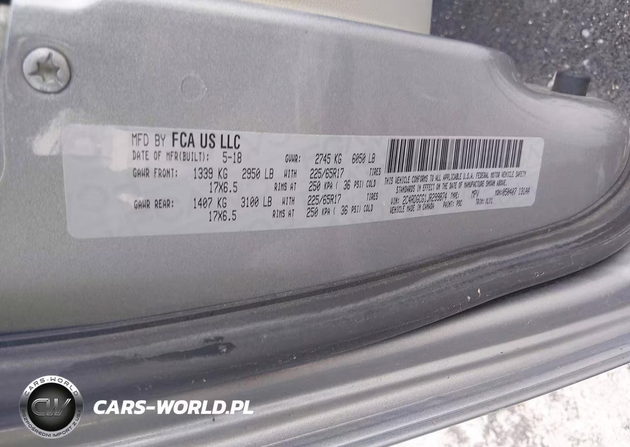 2018 Dodge Grand Caravan Sxt VIN:2C4RDGCG1JR299874 - 9