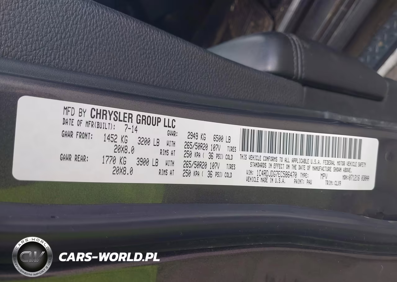 2014 Dodge Durango Limited VIN:1C4RDJDG7EC586470 - 9