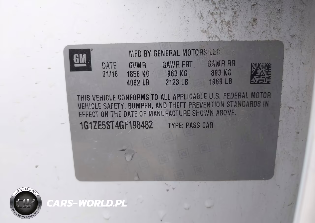 2016 Chevrolet Malibu 1Lt VIN:1G1ZE5ST4GF198482 - 9