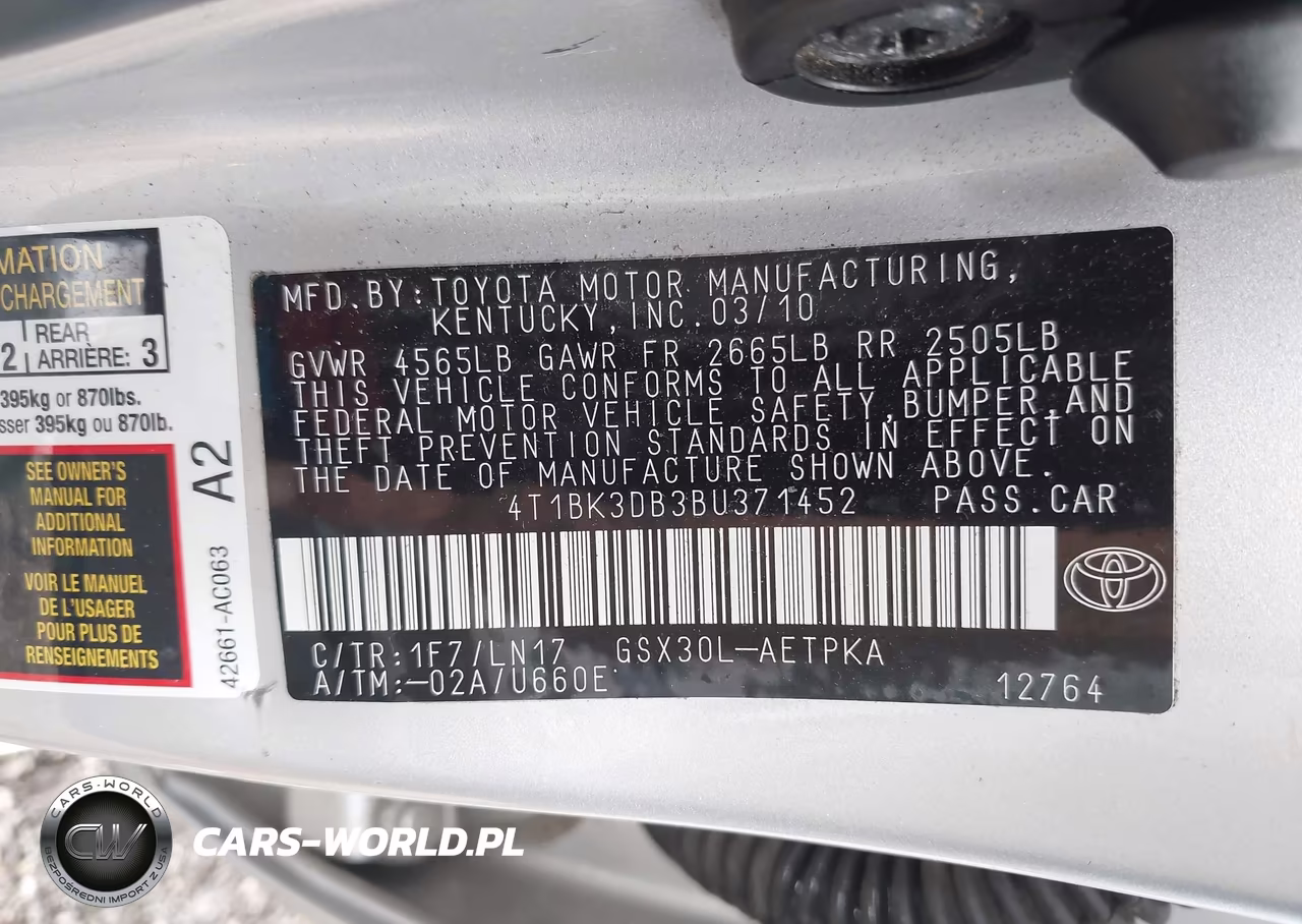 2011 Toyota Avalon Limited VIN:4T1BK3DB3BU371452 - 9
