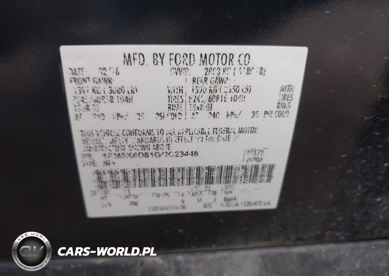 2016 Ford Explorer Xlt VIN:1FM5K8D81GGC23448 - 9
