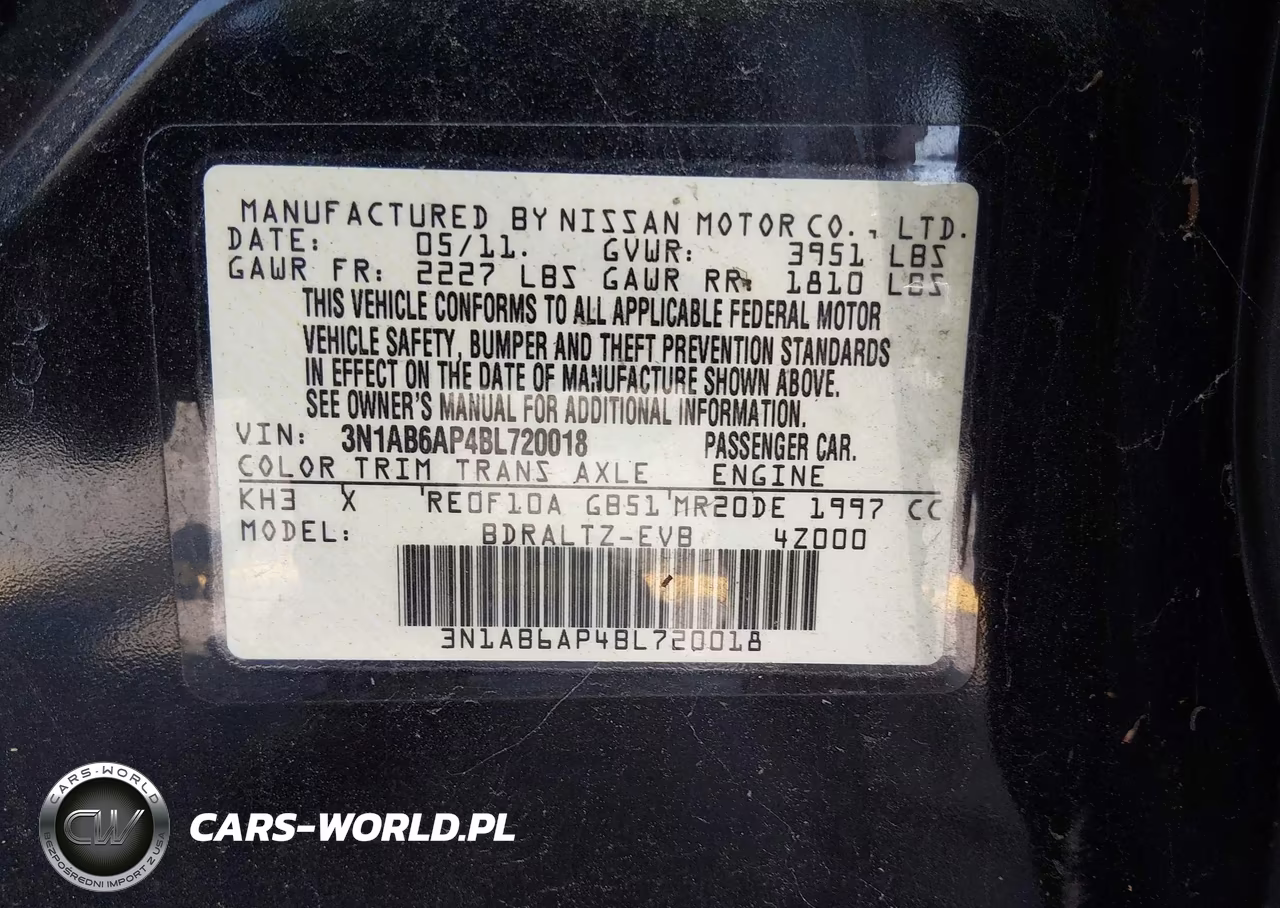 2011 Nissan Sentra 2.0Sr VIN:3N1AB6AP4BL720018 - 9