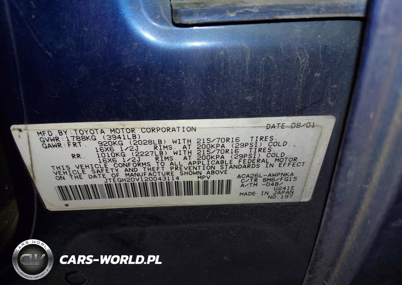 2002 Toyota Rav4 VIN:JTEGH20V120043114 - 9