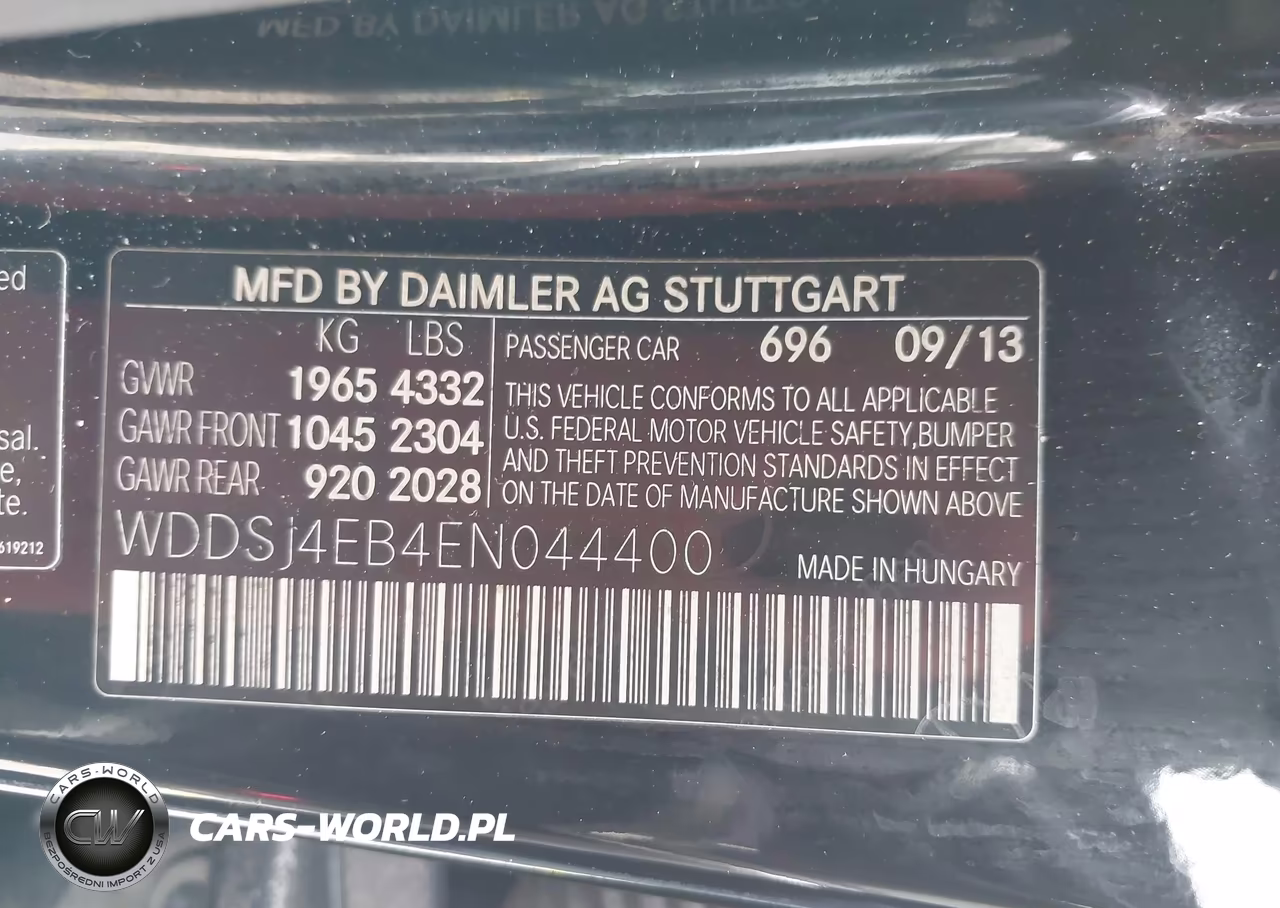 2014 Mercedes-Benz Cla 250 VIN:WDDSJ4EB4EN044400 - 9