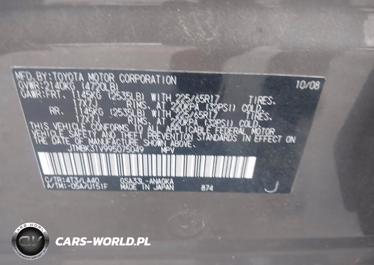 2009 Toyota Rav4 Limited V6 VIN:JTMBK31V995075049 - 9