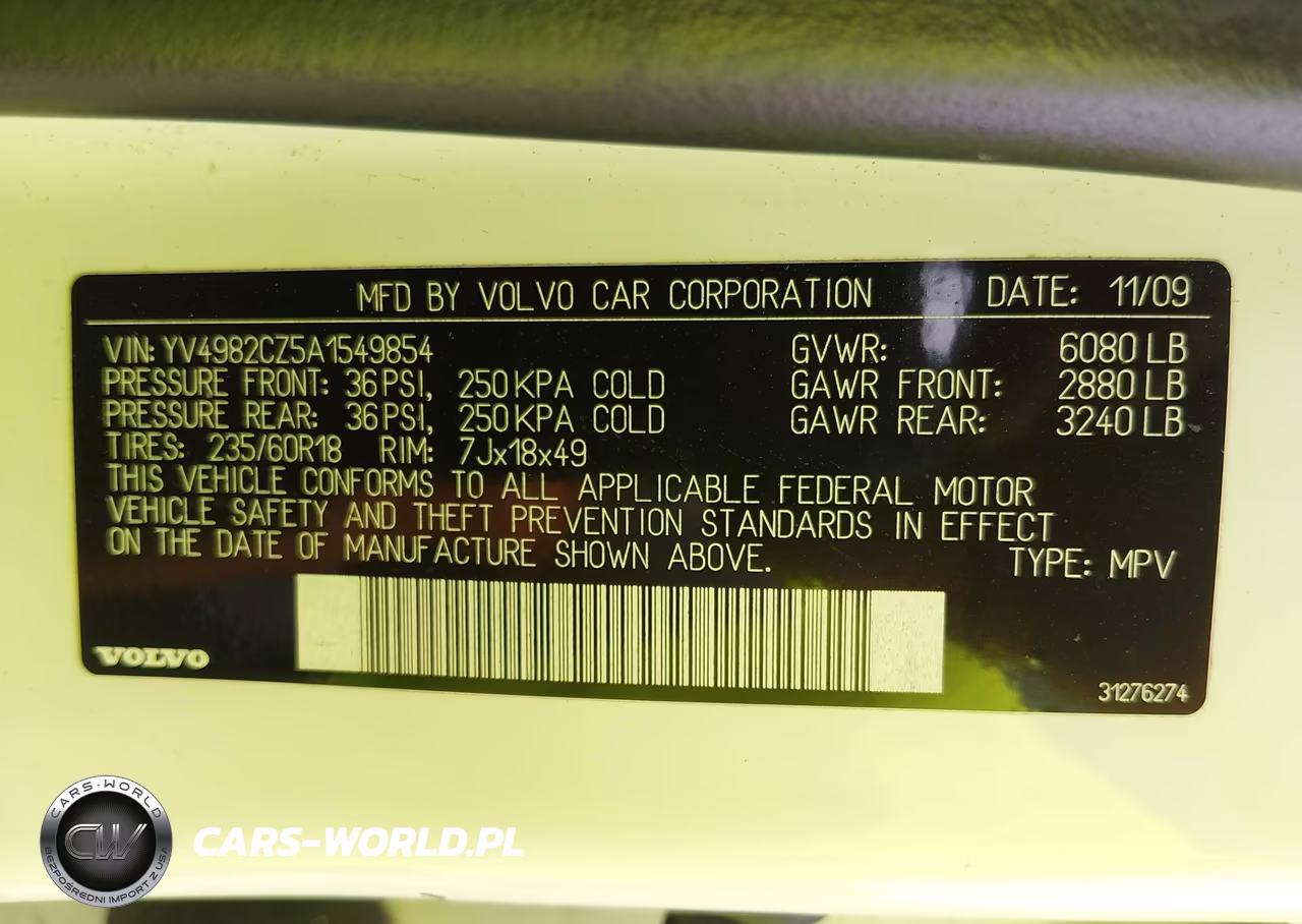 2010 Volvo Xc90 3.2 VIN:YV4982CZ5A1549854 - 9