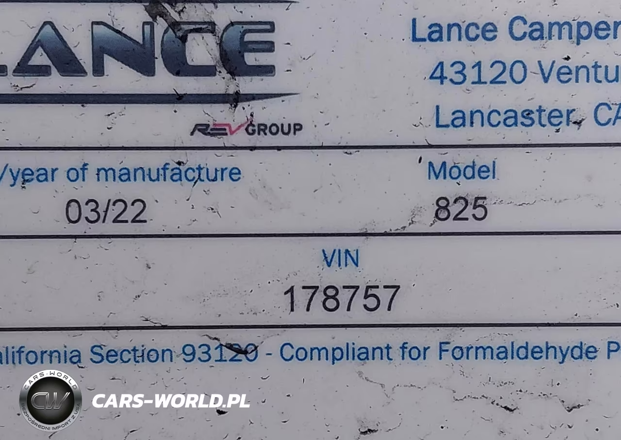 2022 Lance Other VIN:178757 - 9