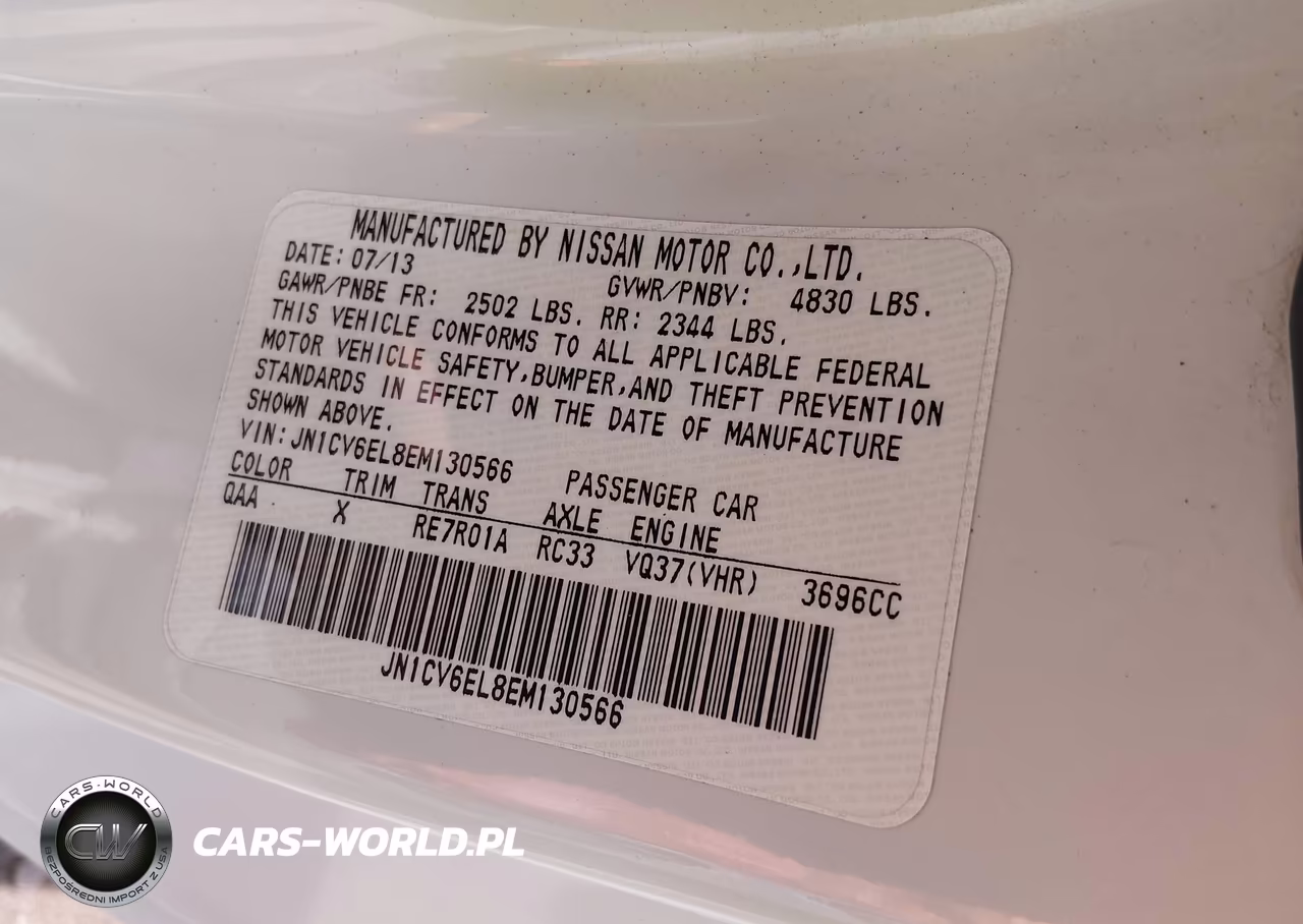 2014 Infiniti Q60 VIN:JN1CV6EL8EM130566 - 9