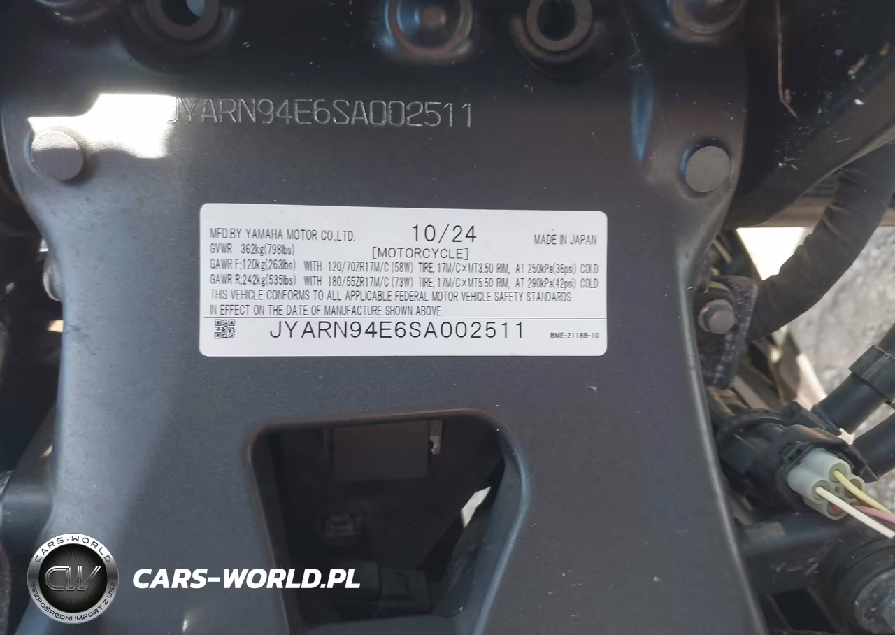 2025 Yamaha Mt09 VIN:JYARN94E6SA002511 - 10