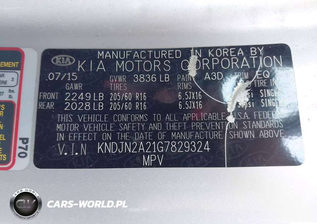2016 Kia Soul VIN:KNDJN2A21G7829324 - 9