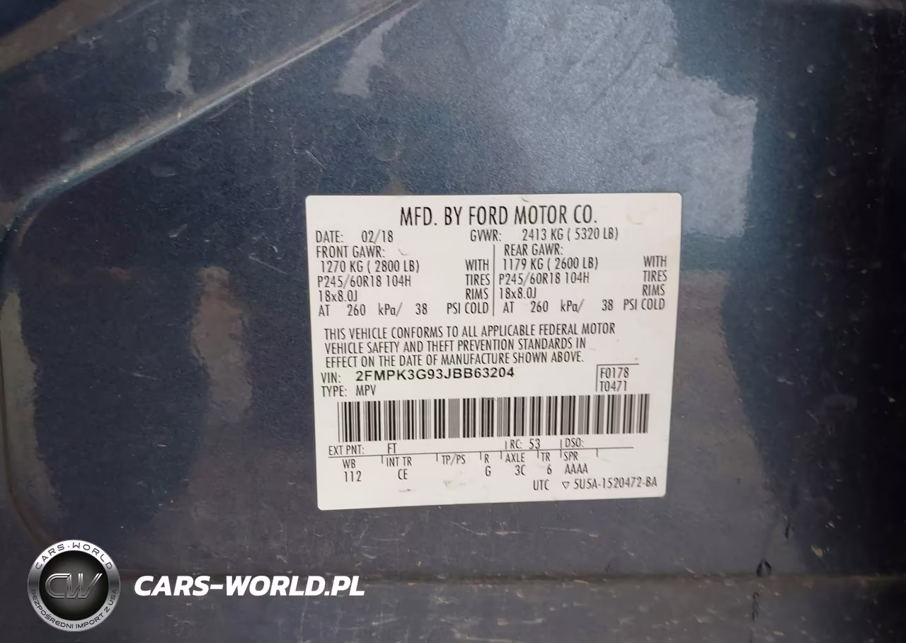 2018 Ford Edge Se VIN:2FMPK3G93JBB63204 - 9