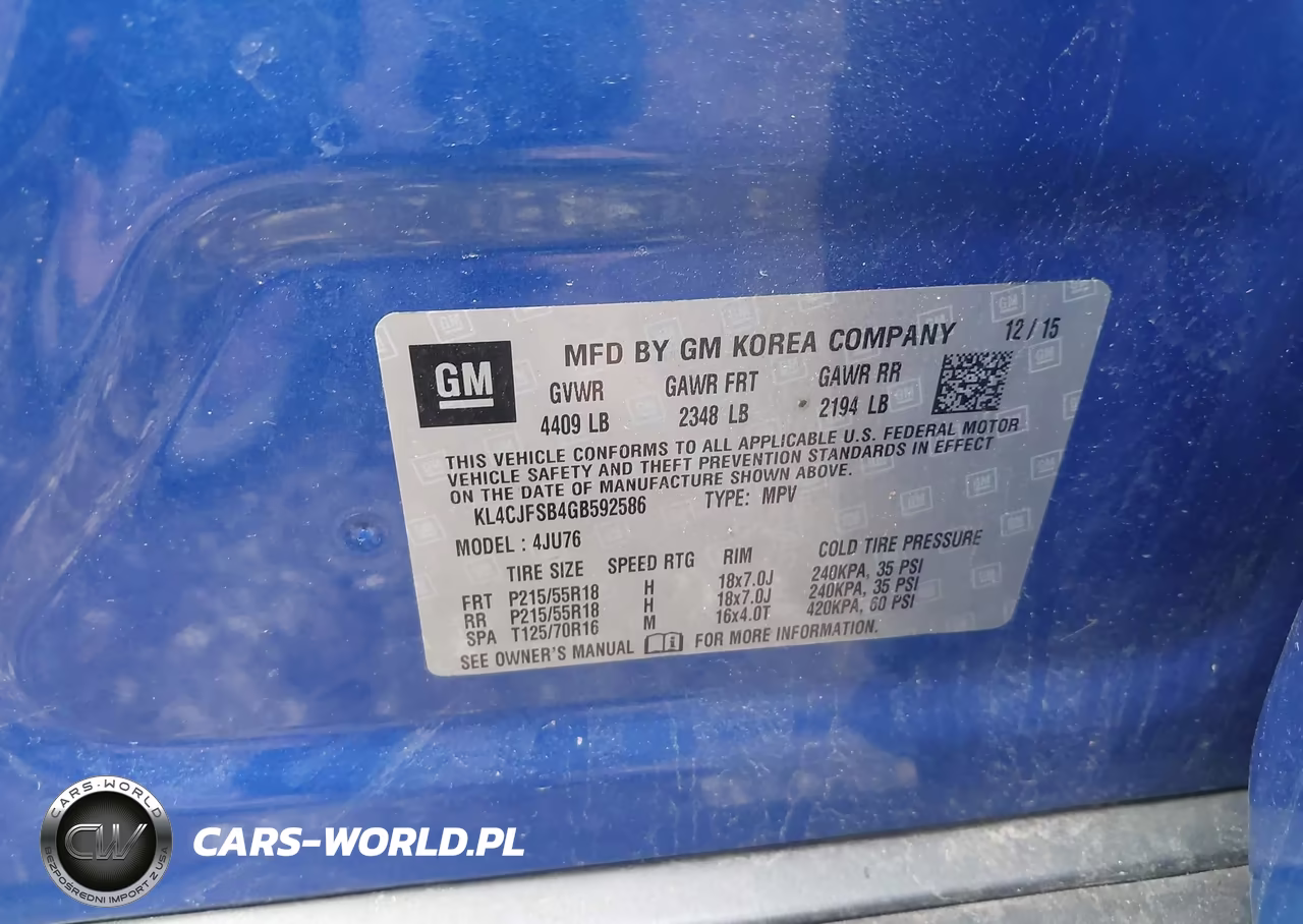 2016 Buick Encore Convenience VIN:KL4CJFSB4GB592586 - 9