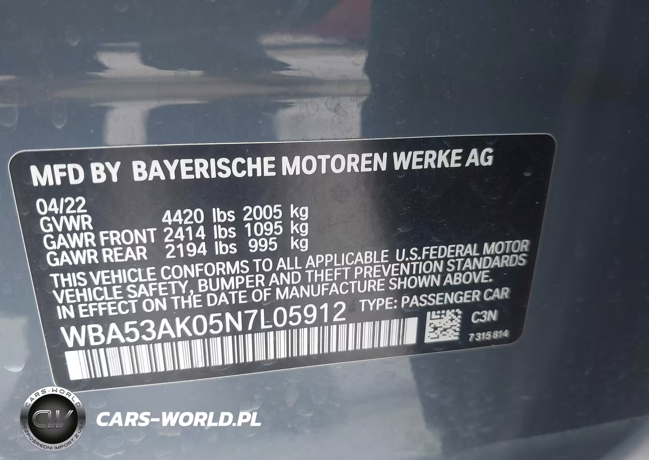 2022 BMW 228 Gran Coupe I Sdrive VIN:WBA53AK05N7L05912 - 9
