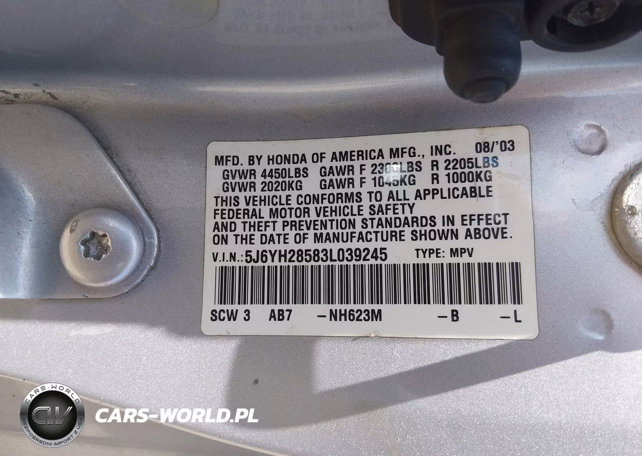 2003 Honda Element Ex VIN:5J6YH28583L039245 - 9