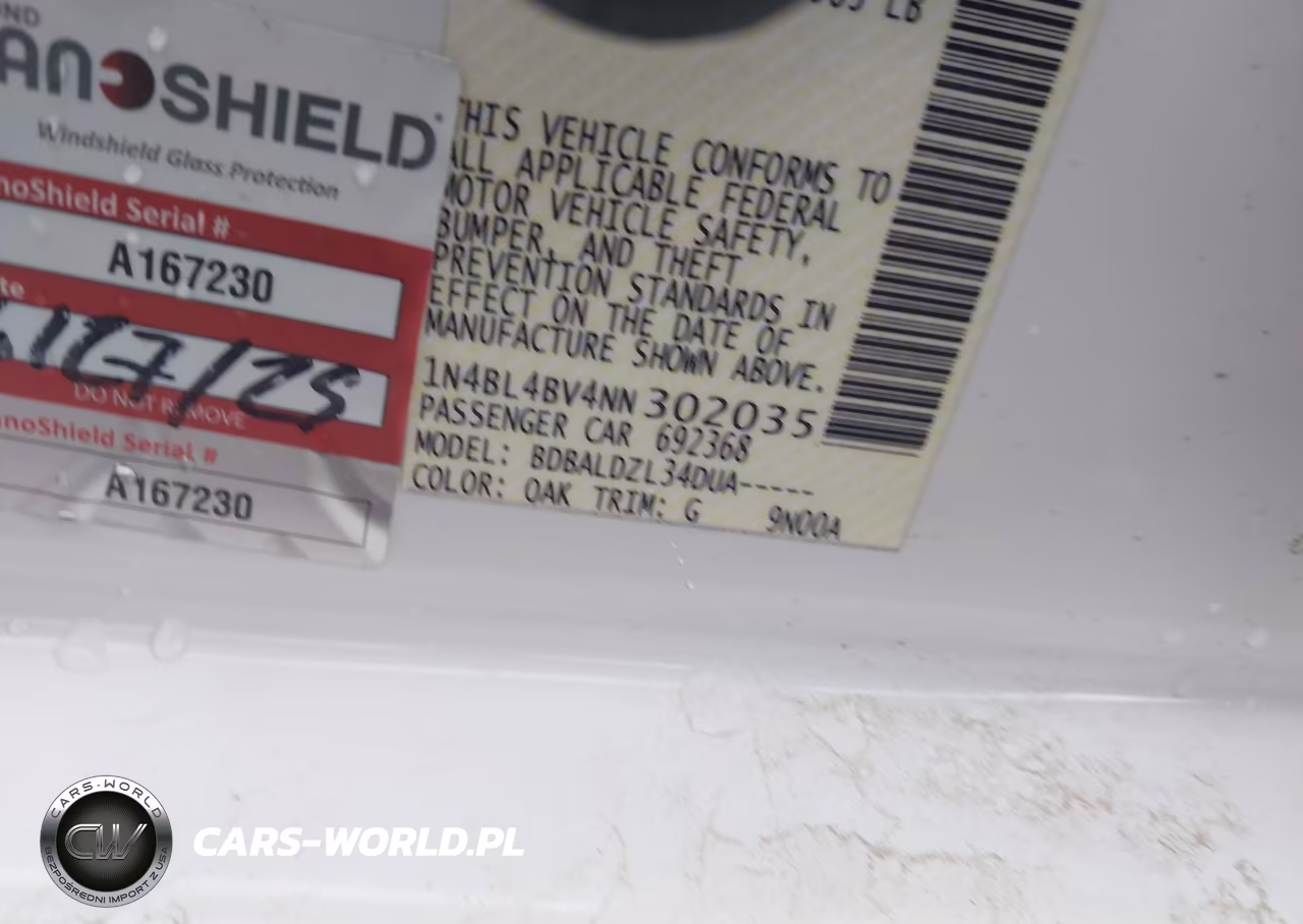 2022 Nissan Altima S Fwd VIN:1N4BL4BV4NN302035 - 9