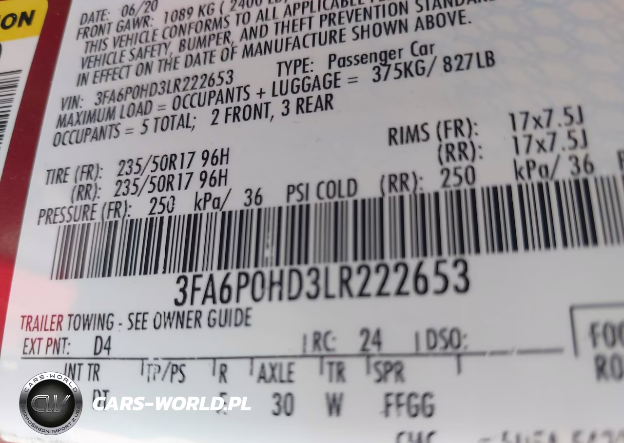 2020 Ford Fusion Se VIN:3FA6P0HD3LR222653 - 9