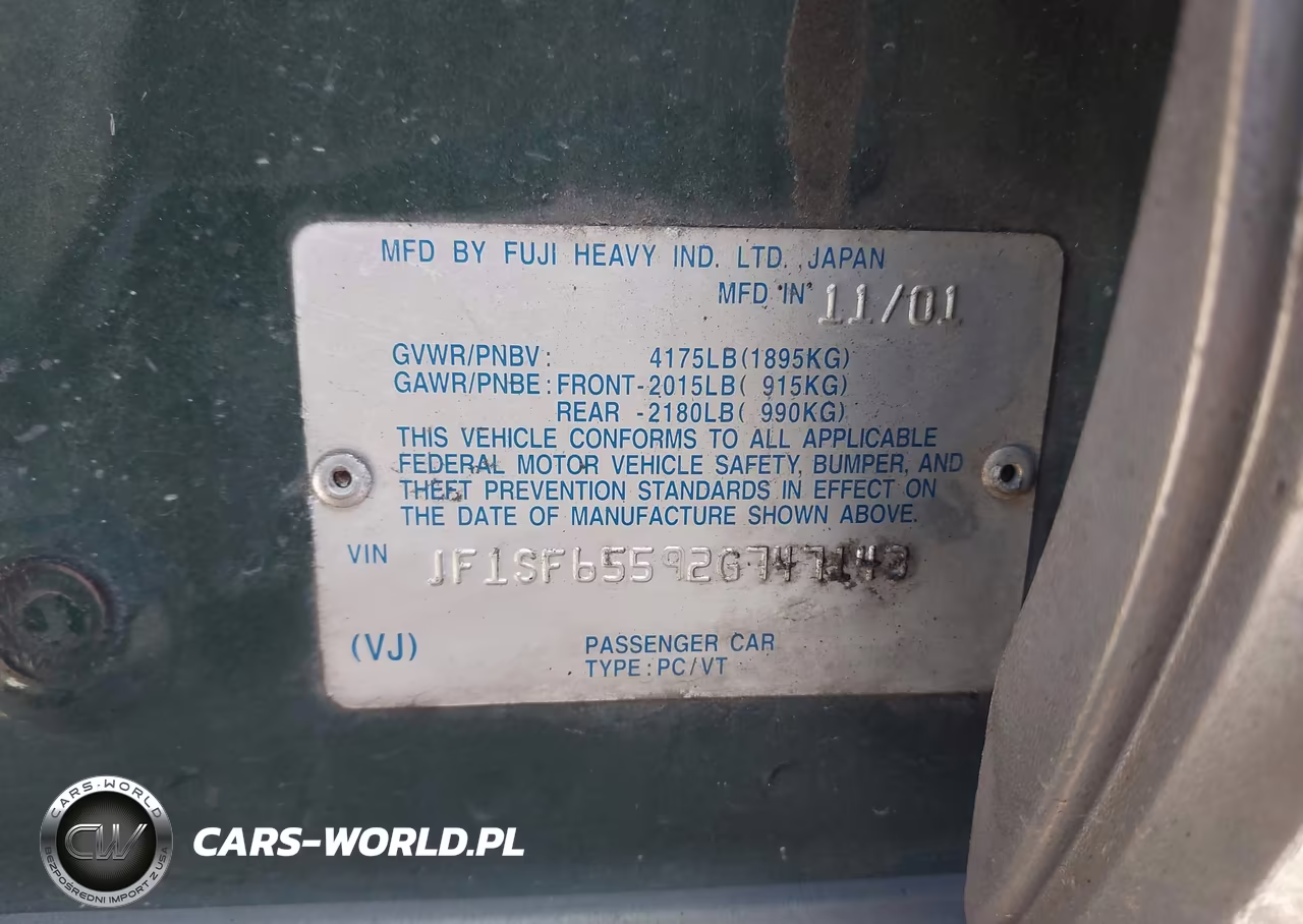 2002 Subaru Forester S VIN:JF1SF65592G747143 - 9
