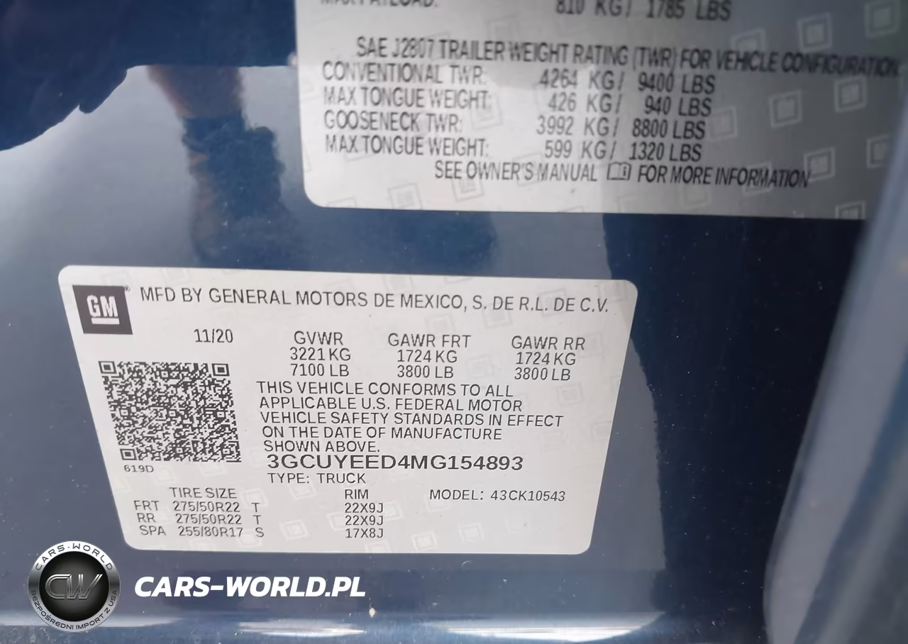 2021 Chevrolet Silverado 1500 4Wd Short Bed Rst VIN:3GCUYEED4MG154893 - 9