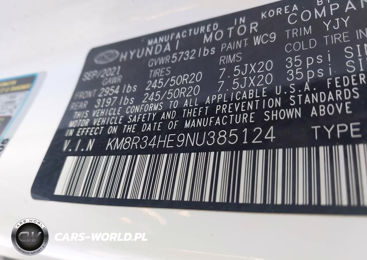 2022 Hyundai Palisade Sel VIN:KM8R34HE9NU385124 - 9
