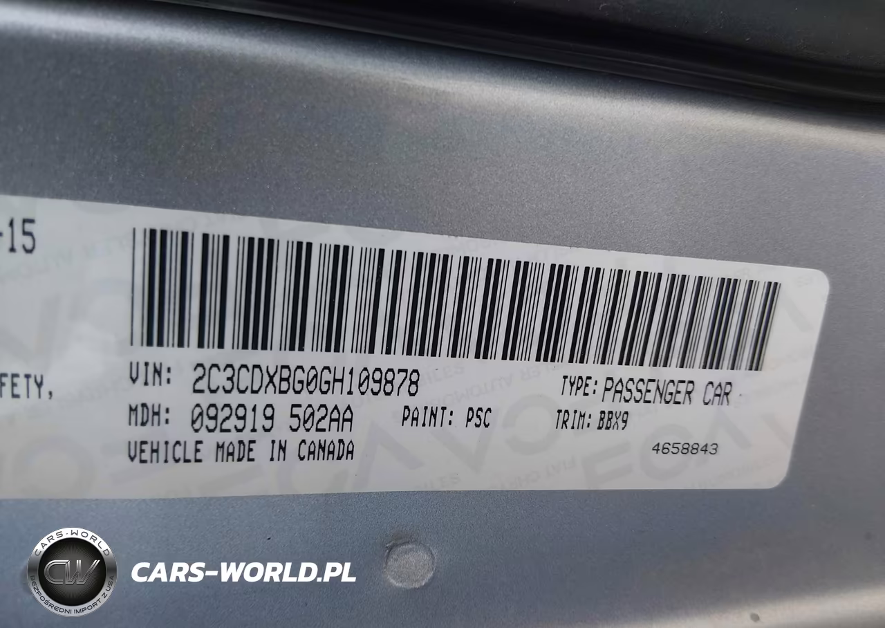 2016 Dodge Charger Se VIN:2C3CDXBG0GH109878 - 9