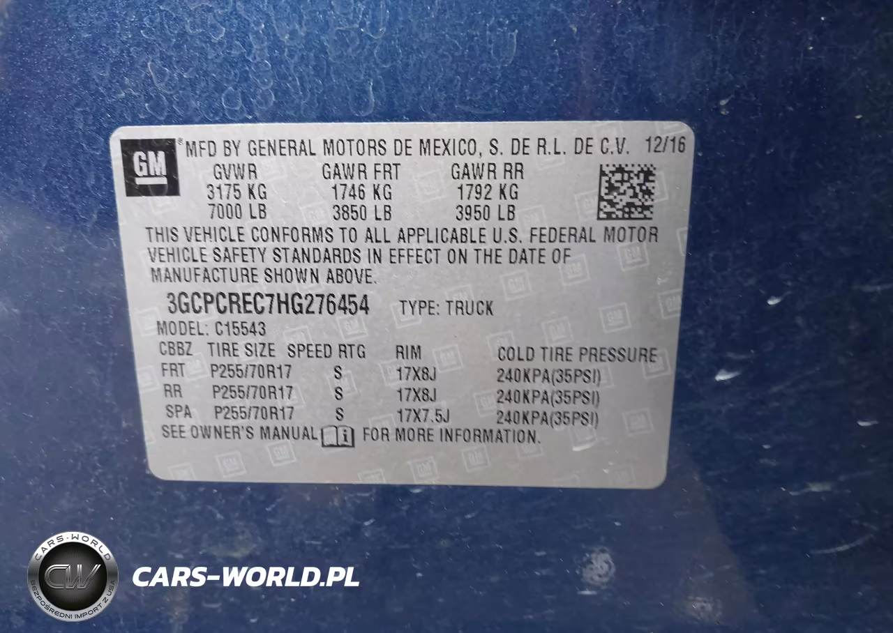 2017 Chevrolet Silverado 1500 1Lt VIN:3GCPCREC7HG276454 - 9