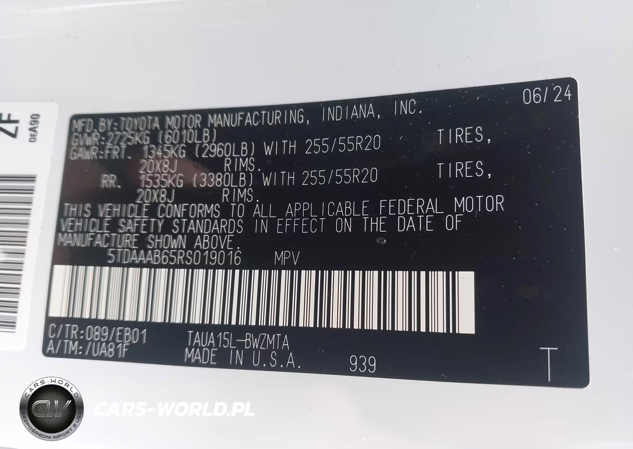 2024 Lexus Tx 350 Premium VIN:5TDAAAB65RS019016 - 9