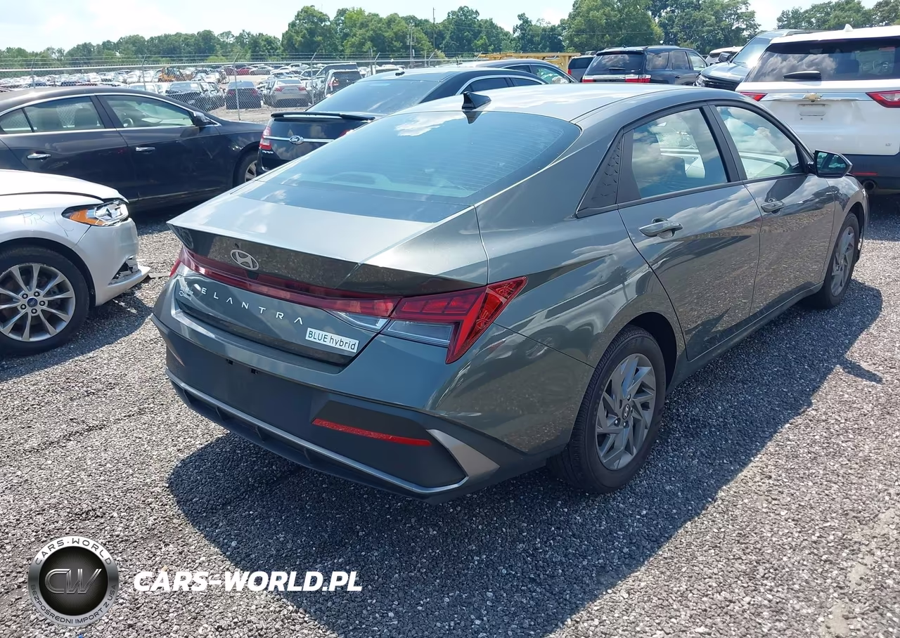 2024 Hyundai Elantra Hybrid Blue VIN:KMHLM4DJ4RU115164 - 4
