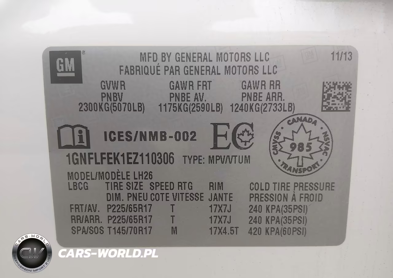 2014 Chevrolet Equinox 1Lt VIN:1GNFLFEK1EZ110306 - 9