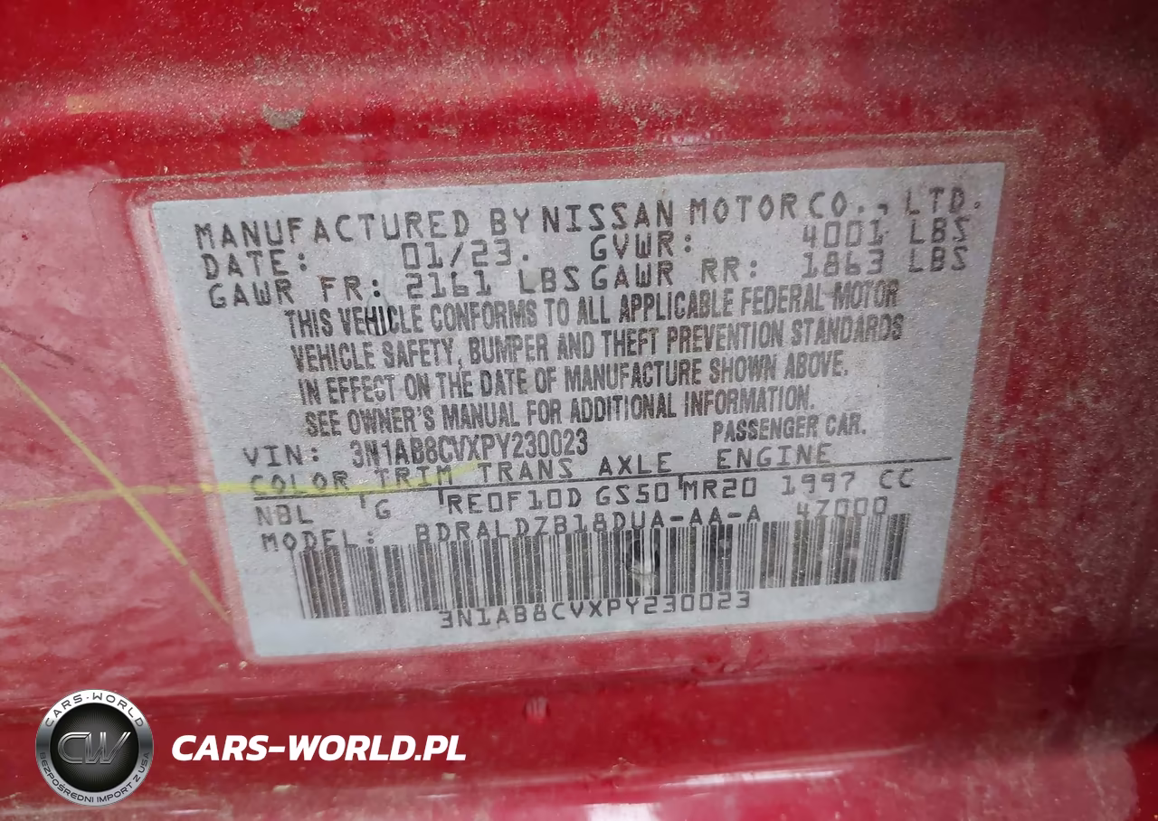 2023 Nissan Sentra Sv Xtronic Cvt VIN:3N1AB8CVXPY230023 - 9