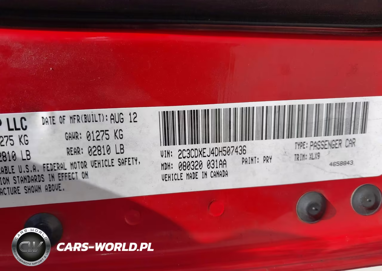 2013 Dodge Charger Srt8 VIN:2C3CDXEJ4DH507436 - 9