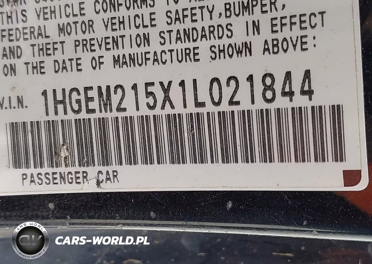 2001 Honda Civic Lx VIN:1HGEM215X1L021844 - 9
