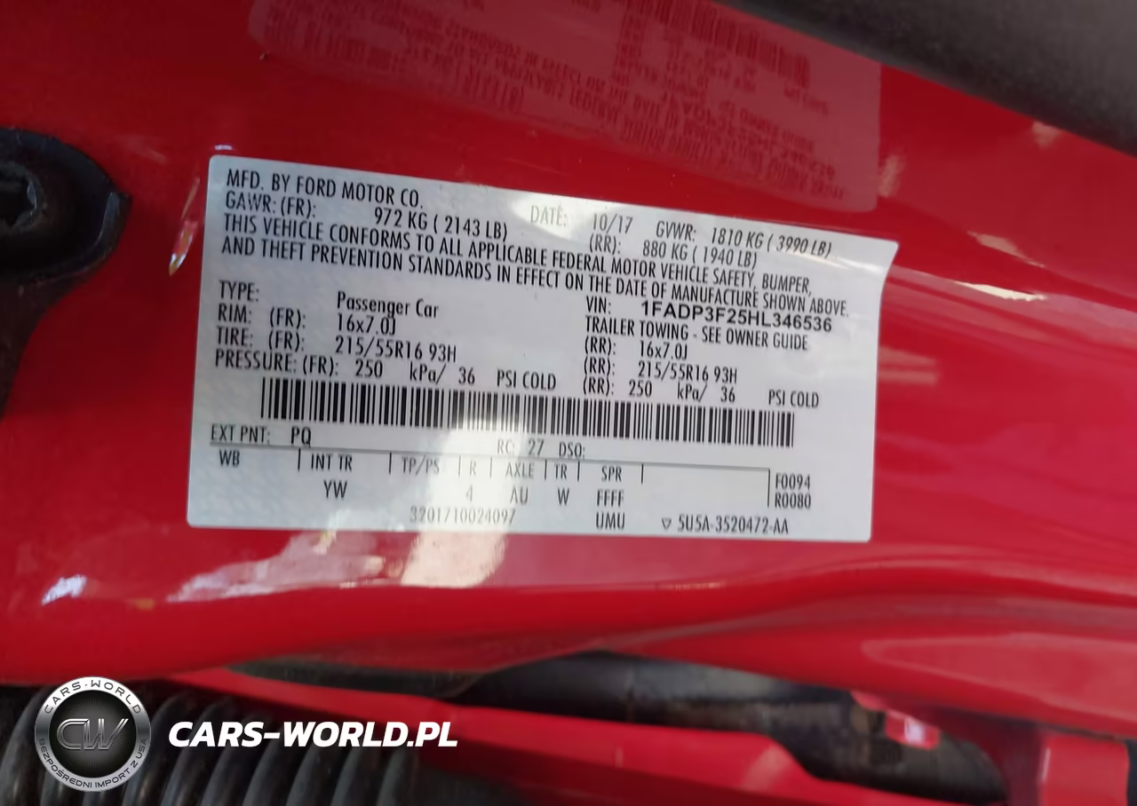 2017 Ford Focus Se VIN:1FADP3F25HL346536 - 9