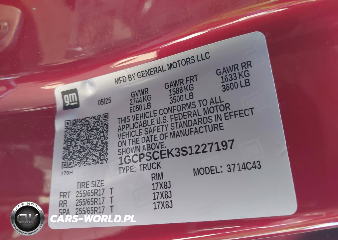 2025 Chevrolet Colorado 2Wd Lt VIN:1GCPSCEK3S1227197 - 9