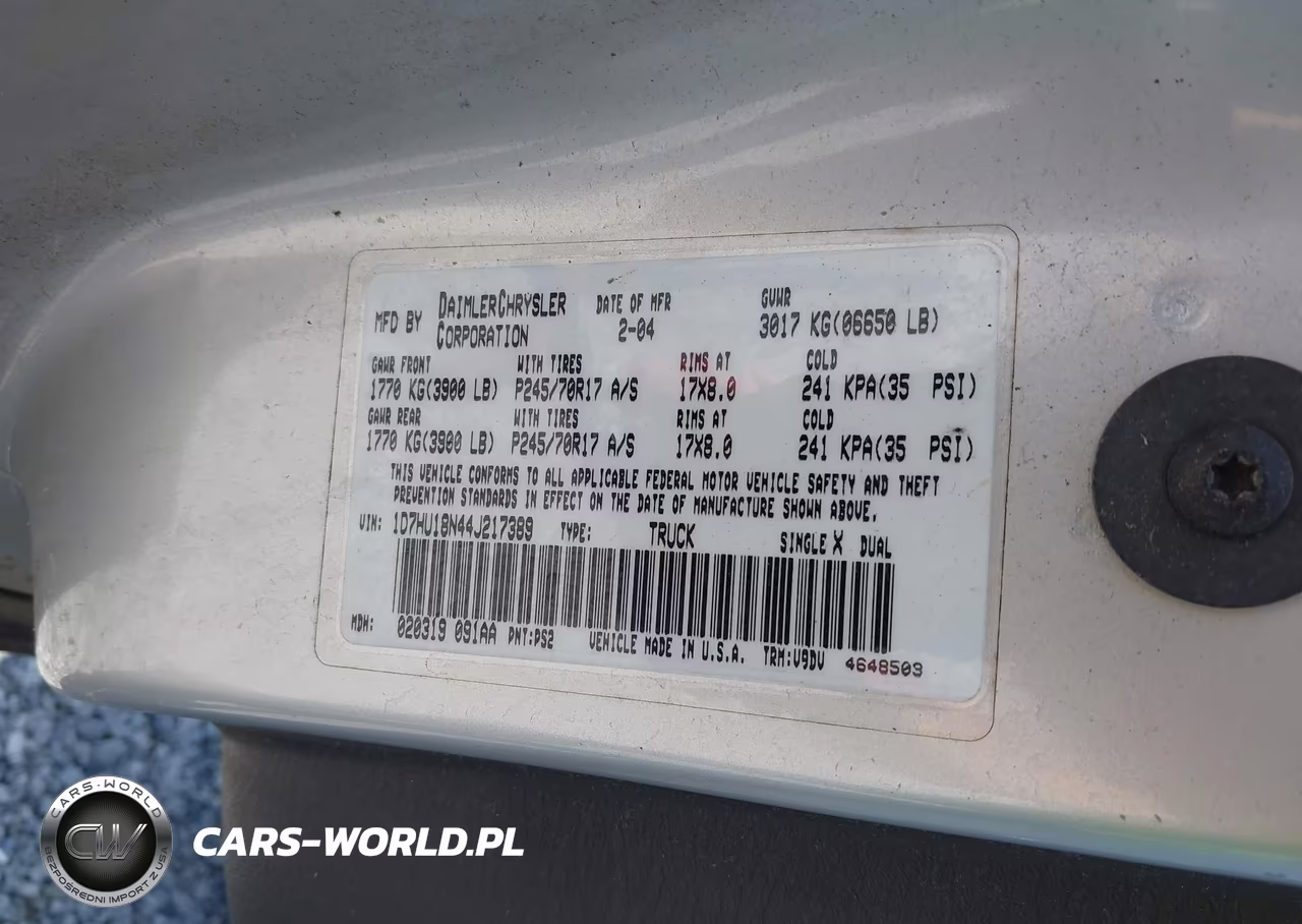 2004 Dodge Ram 1500 Slt-Laramie VIN:1D7HU18N44J217389 - 9