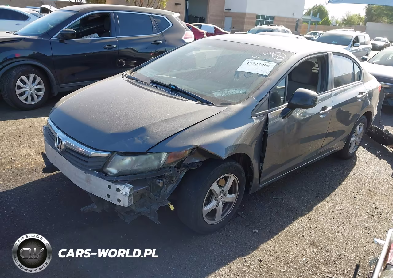 2012 Honda Civic Natural Gas VIN:19XFB5F56CE002836 - 2