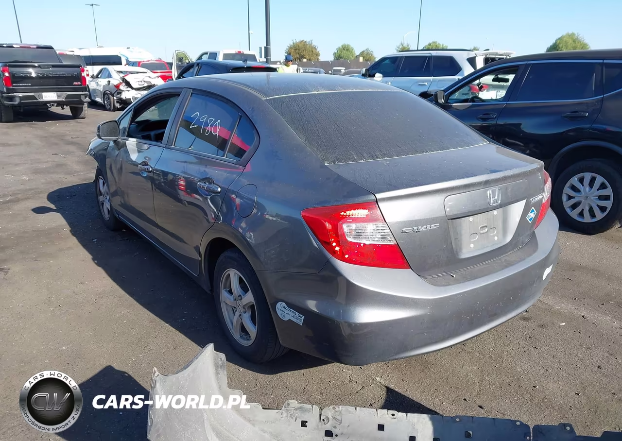 2012 Honda Civic Natural Gas VIN:19XFB5F56CE002836 - 3