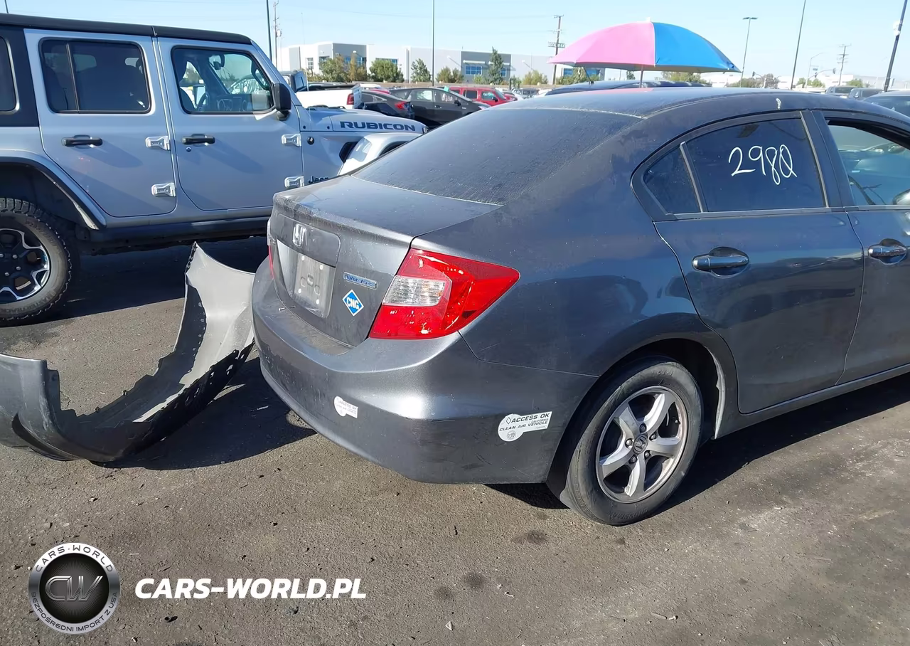 2012 Honda Civic Natural Gas VIN:19XFB5F56CE002836 - 4