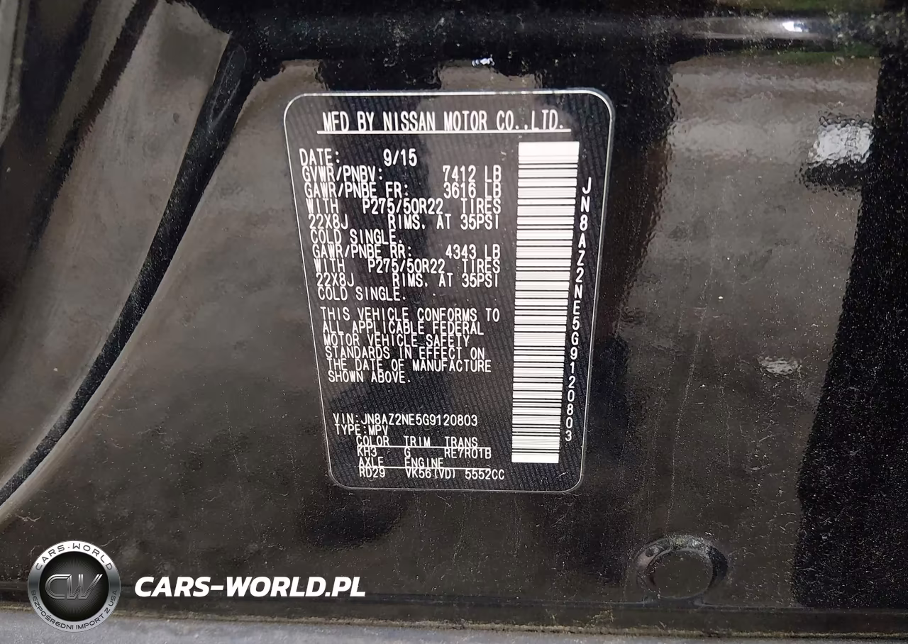 2016 Infiniti Qx80 Limited VIN:JN8AZ2NE5G9120803 - 9