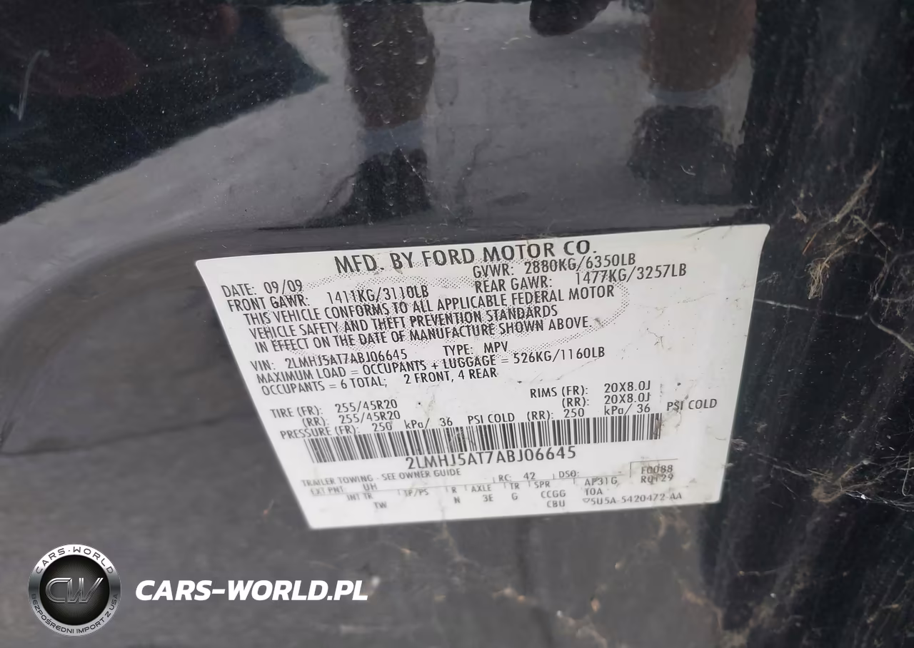 2010 Lincoln Mkt Ecoboost VIN:2LMHJ5AT7ABJ06645 - 9