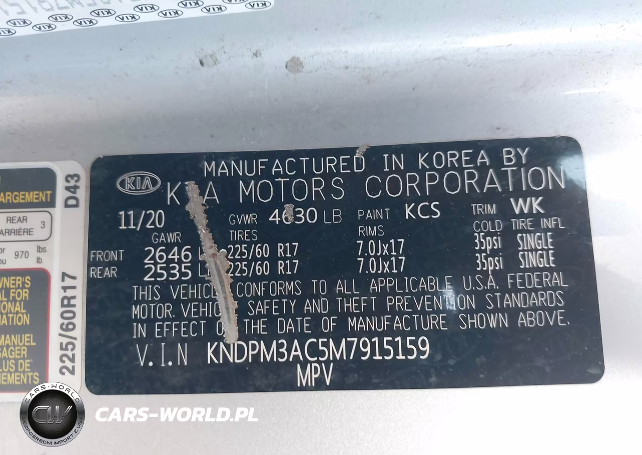 2021 Kia Sportage Lx VIN:KNDPM3AC5M7915159 - 9
