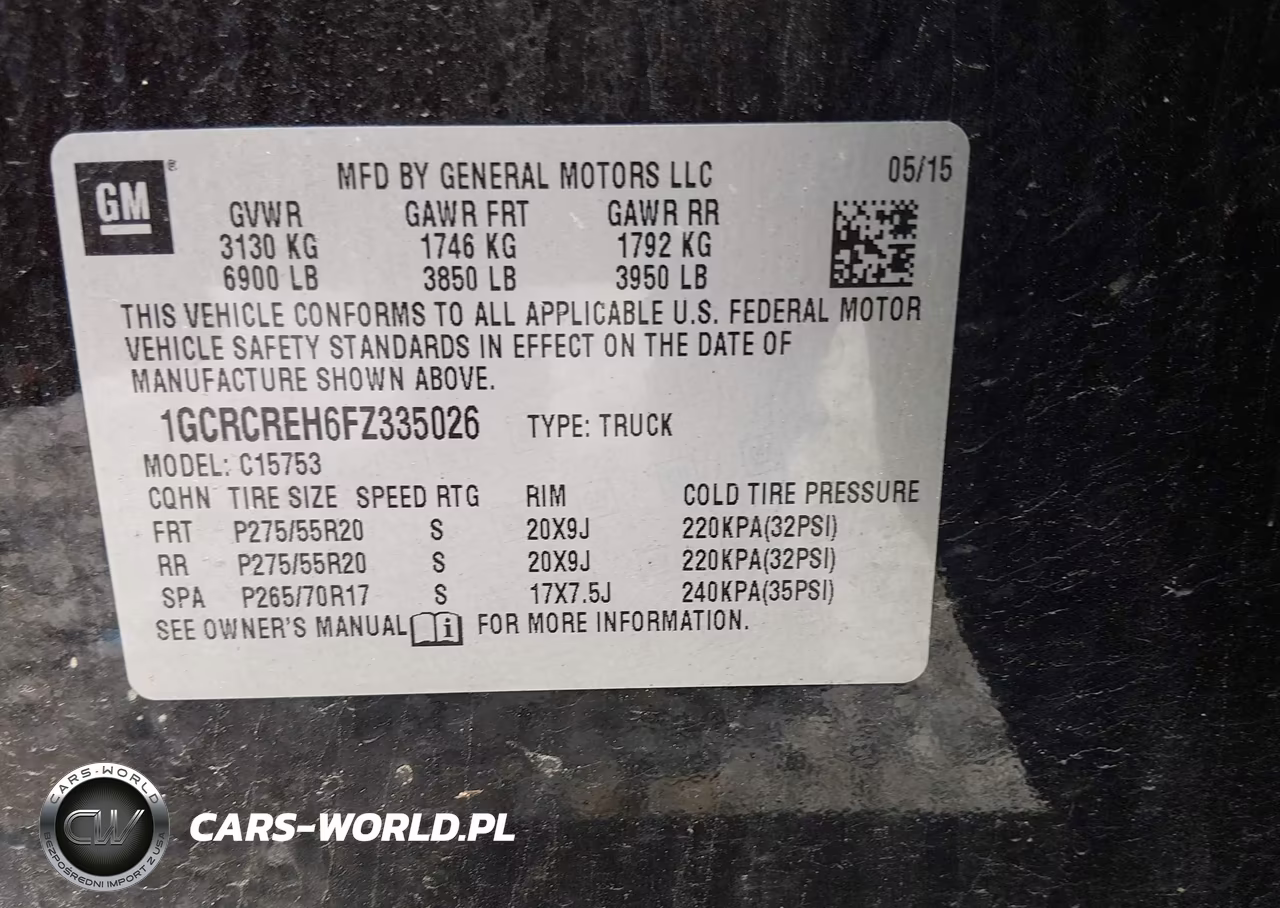 2015 Chevrolet Silverado 1500 Lt VIN:1GCRCREH6FZ335026 - 9